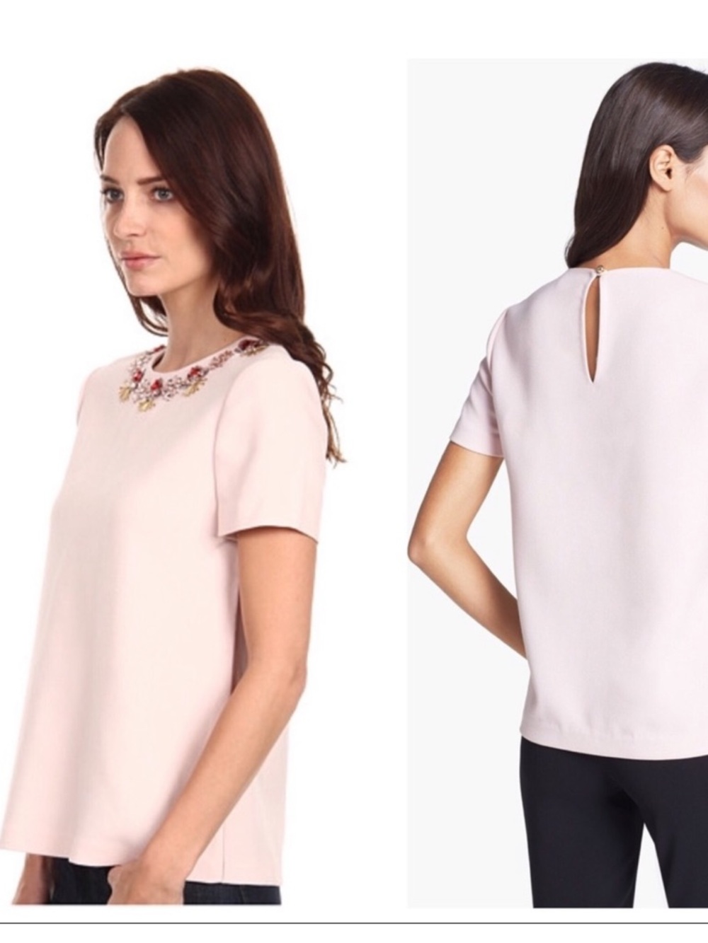 Kate Spade Women’s Top Alexandria Pink
Rhinestone Embellished Shirt Size 8 - Picture 2 of 15